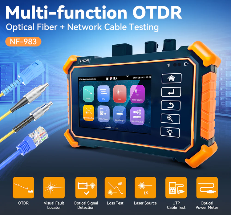 تستر فیبر نوری حرفهای نویافا مدل NOYAFA NF-983 Multi-Function OTDR
