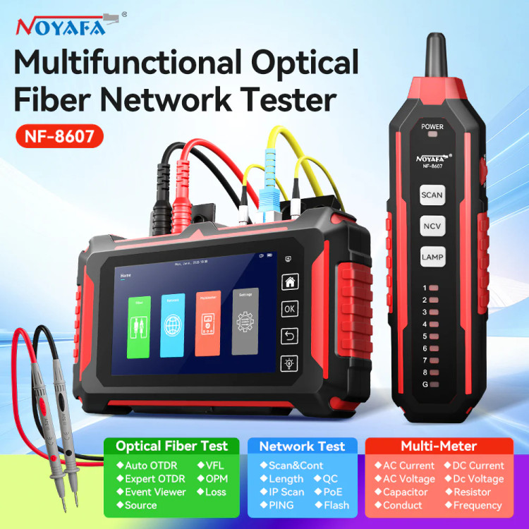 تستر OTDR و شبکه حرفهای نویافا مدل NOYAFA NF-8607