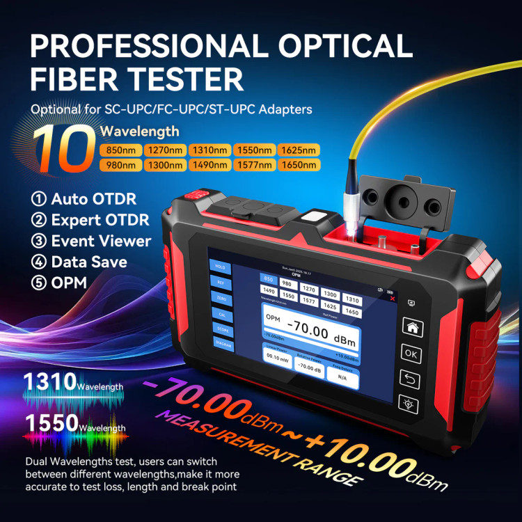 تستر OTDR و شبکه حرفهای نویافا مدل NOYAFA NF-8607