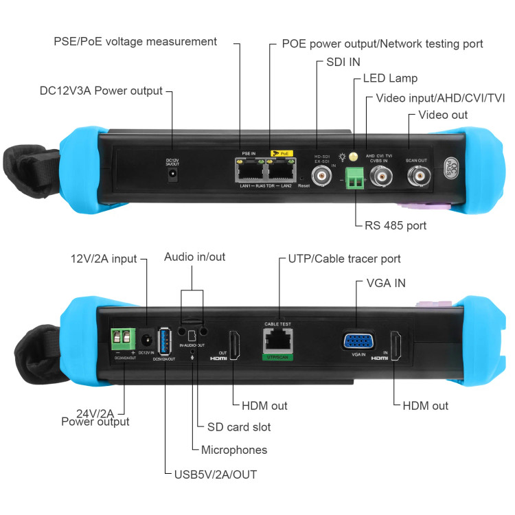 مانیتور تستر دوربین مداربسته حرفهای NOYAFA NF-716ADHS pro