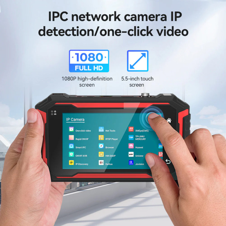 مانیتور تستر دوربین مداربسته و شبکه نویافا مدل NOYAFA NF-IPC725