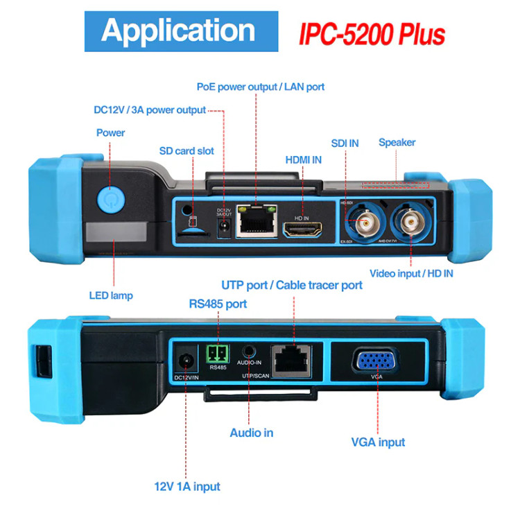 تستر دوربین مداربسته و شبکه نویافا مدل NOYAFA NF-IPC715